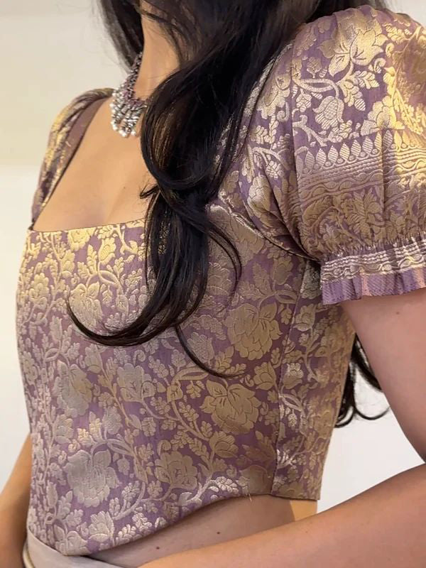 Rose Gold Short Sleeve Corset