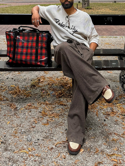 Crew Neck Mesh Lettering Short-sleeved Top