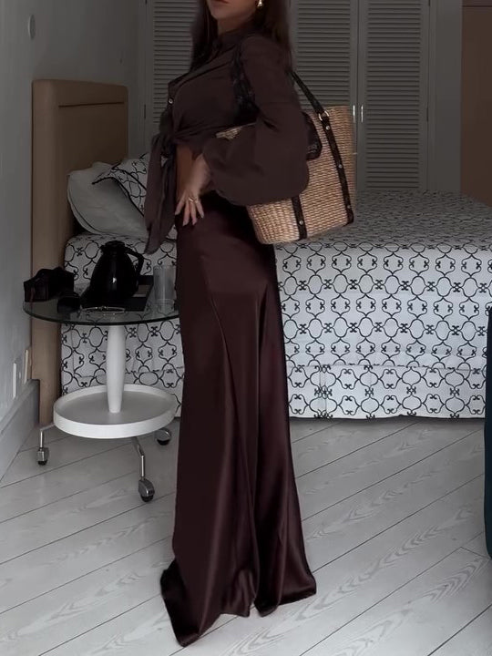 Brown Loose Casual Shirt