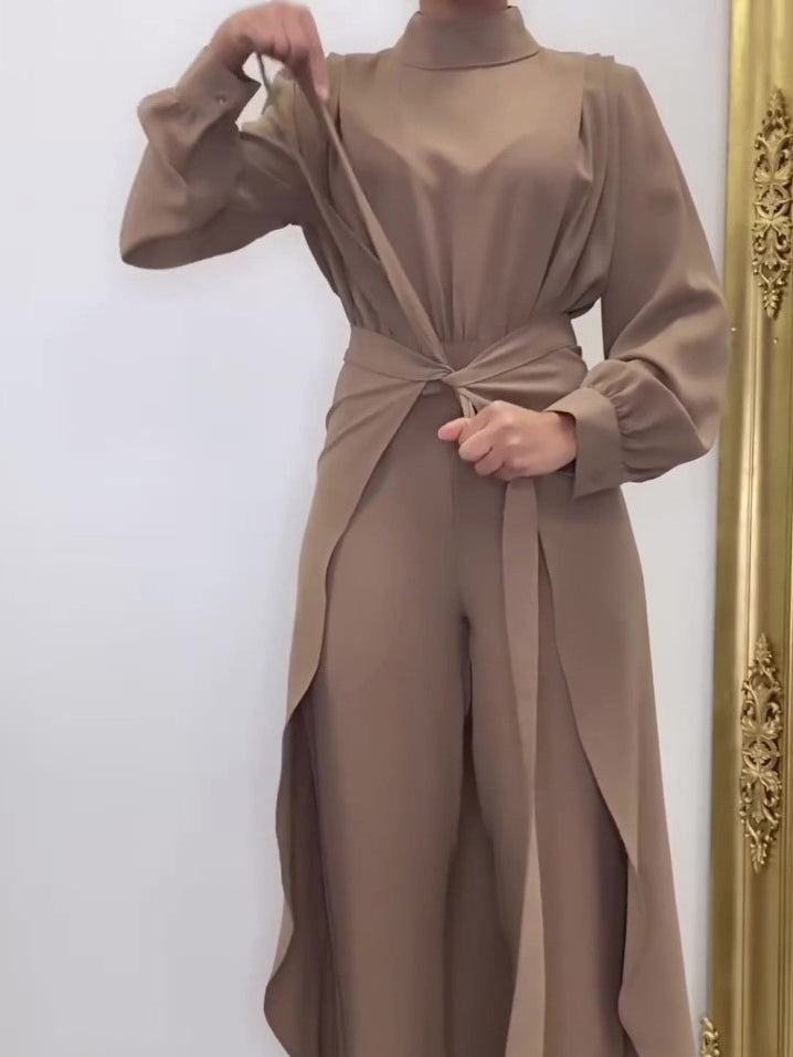 Solid Color Strappy Jumpsuit